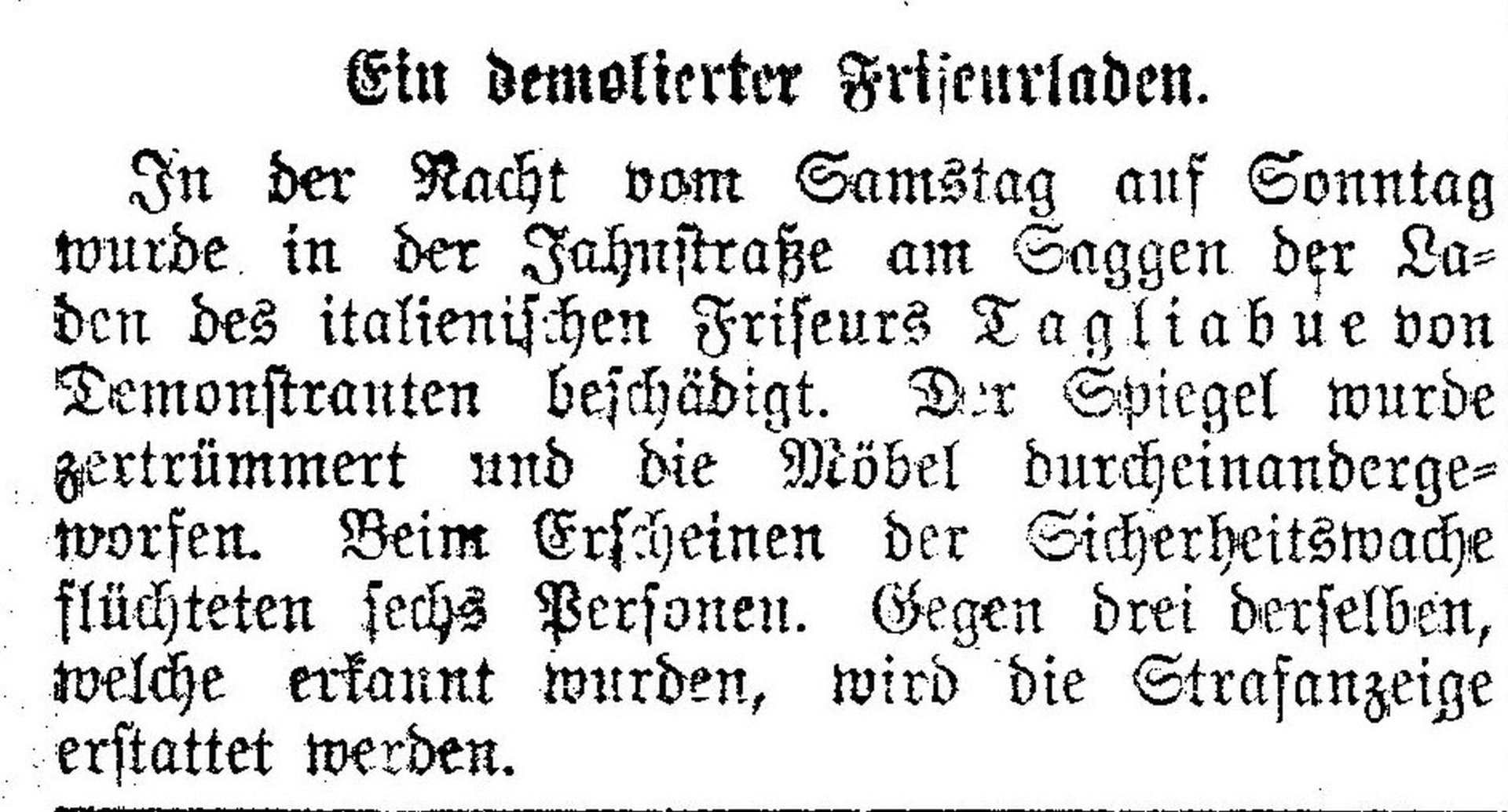 Text Jahnstrasse