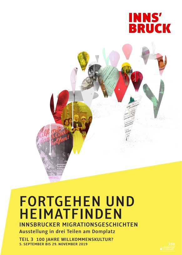 Fortgehen und Heimatfinden. Innsbrucker Migrationsgeschichten. Teil 3: 100 Jahre Willkommenskultur