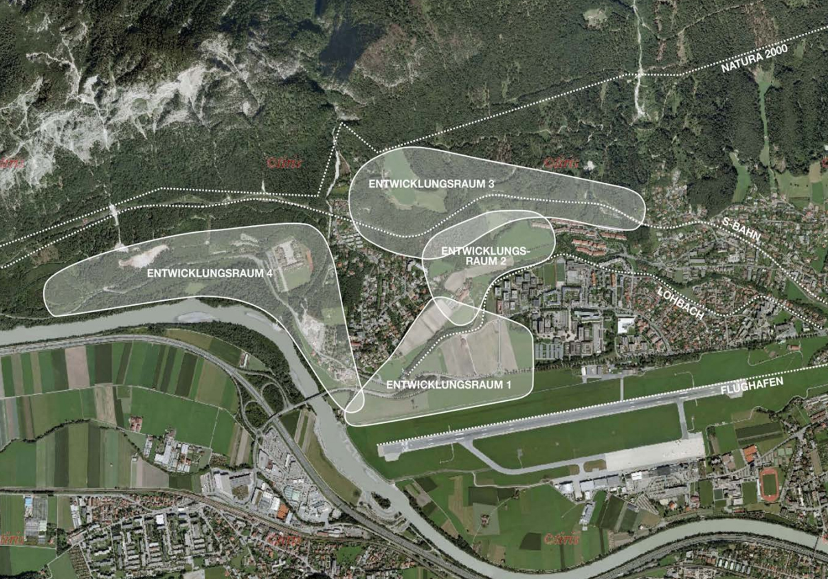 Entwicklungsstudie: Hötting-West, Kranebitten, Harterhofplateau