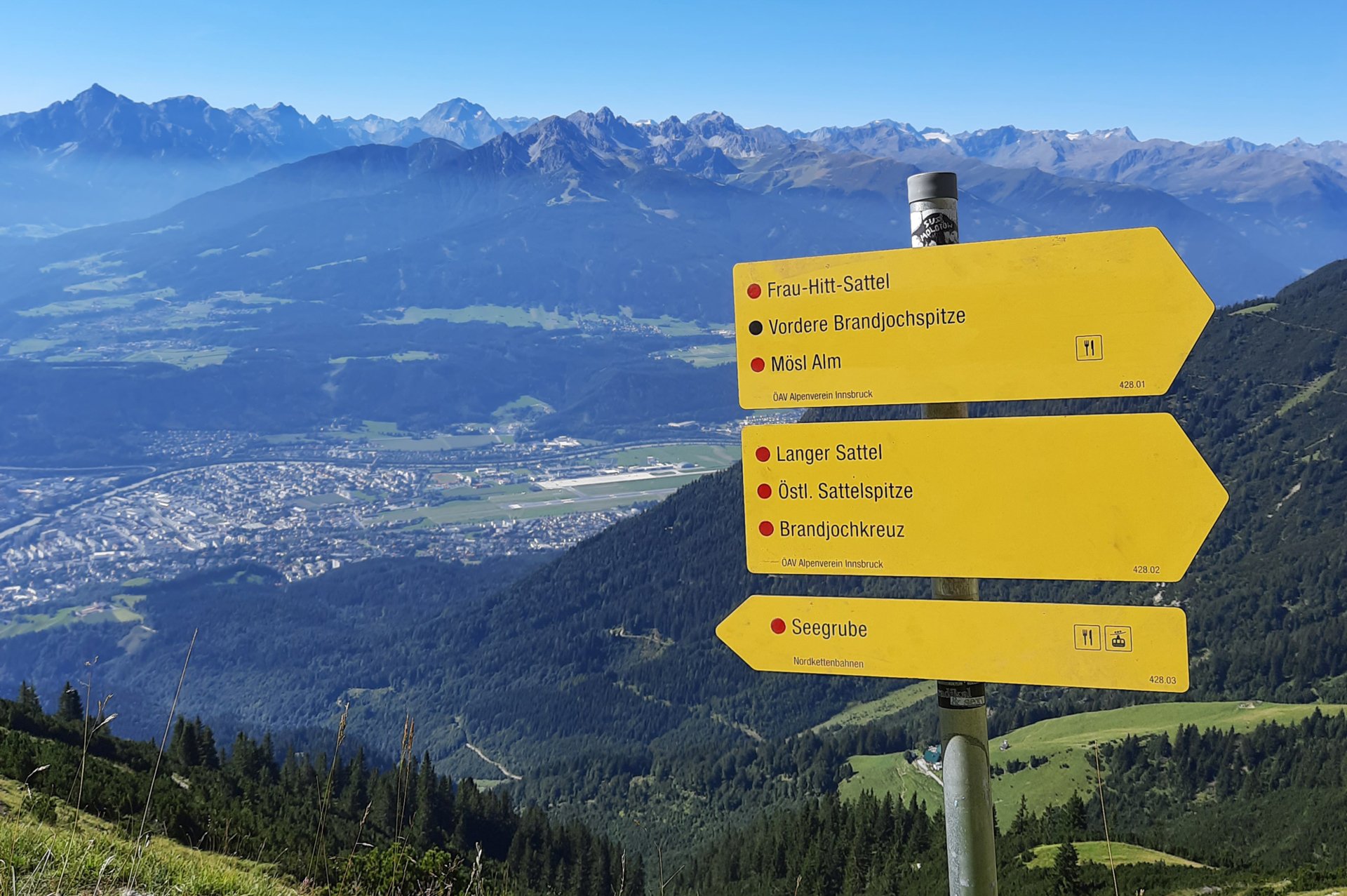 Beschilderung von Wanderwegen